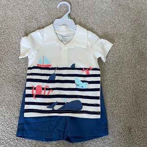 Carter’s polo shirt and shorts set